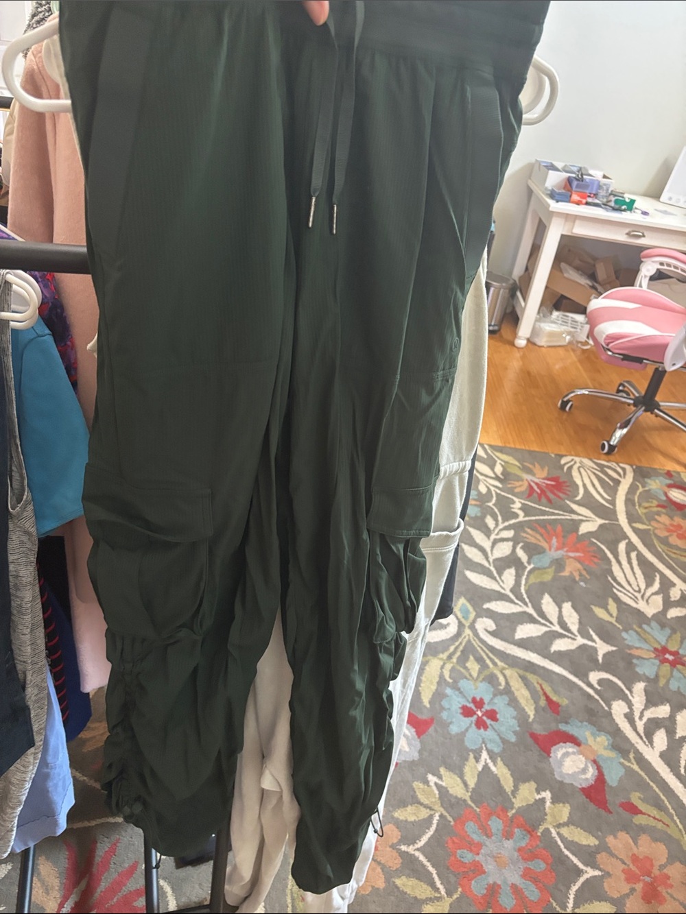 lululemon athletica Forest Green Drawstring Joggers